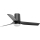 FARO 33834WT-1TW - LED Aptumšojams griestu ventilators MINI PUNT TUB S LED/10W/230V 2700/4000/6000K melna d. 90 cm Wi-Fi Tuya + tālvadības pults
