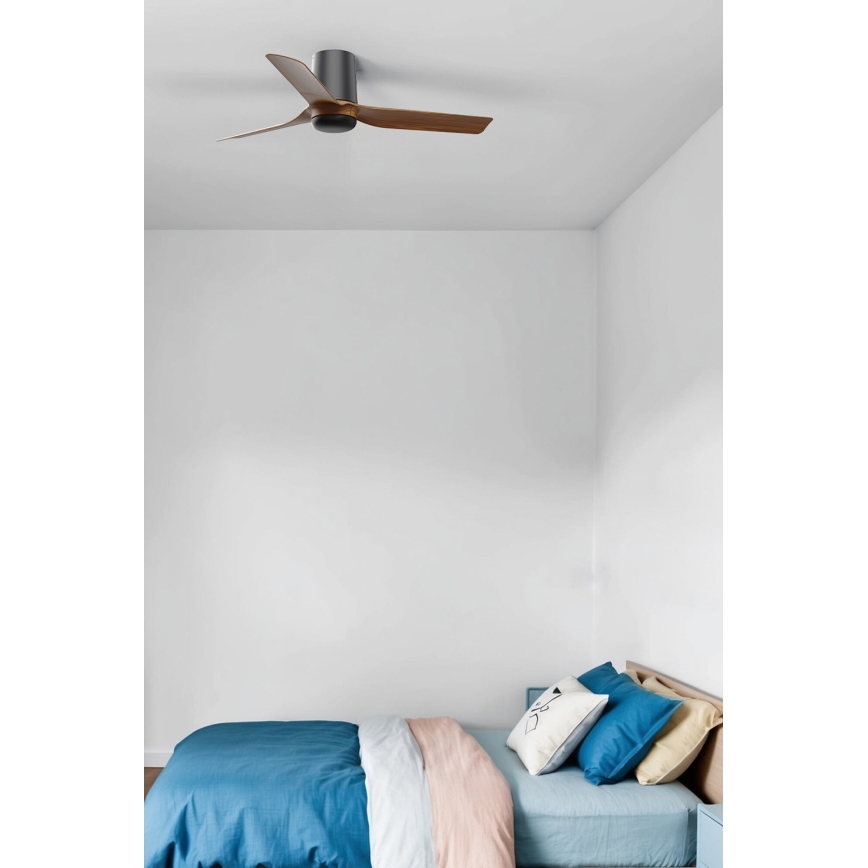 FARO 33835 - Griestu ventilators MINI PUNT TUB S brūna/melna d. 90 cm + tālvadības pults