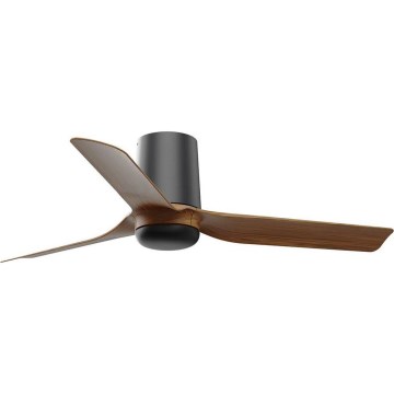 FARO 33835WT - Griestu ventilators MINI PUNT TUB S brūna/melna d. 90 cm Wi-Fi Tuya + tālvadības pults