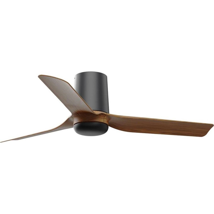 FARO 33835WT - Griestu ventilators MINI PUNT TUB S brūna/melna d. 90 cm Wi-Fi Tuya + tālvadības pults