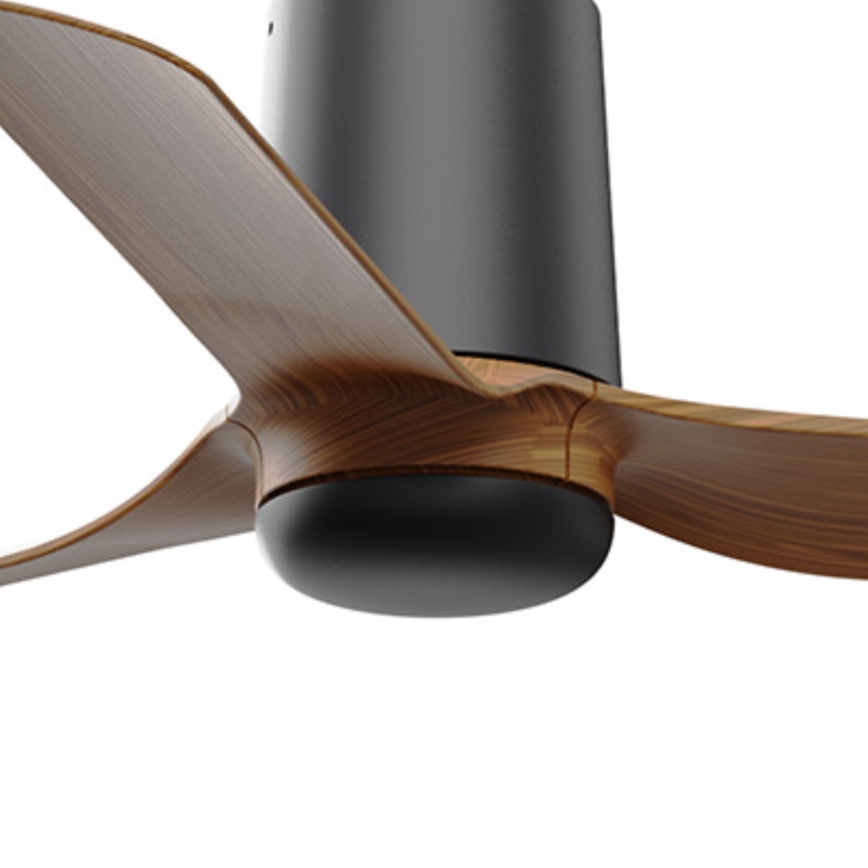 FARO 33835WT - Griestu ventilators MINI PUNT TUB S brūna/melna d. 90 cm Wi-Fi Tuya + tālvadības pults