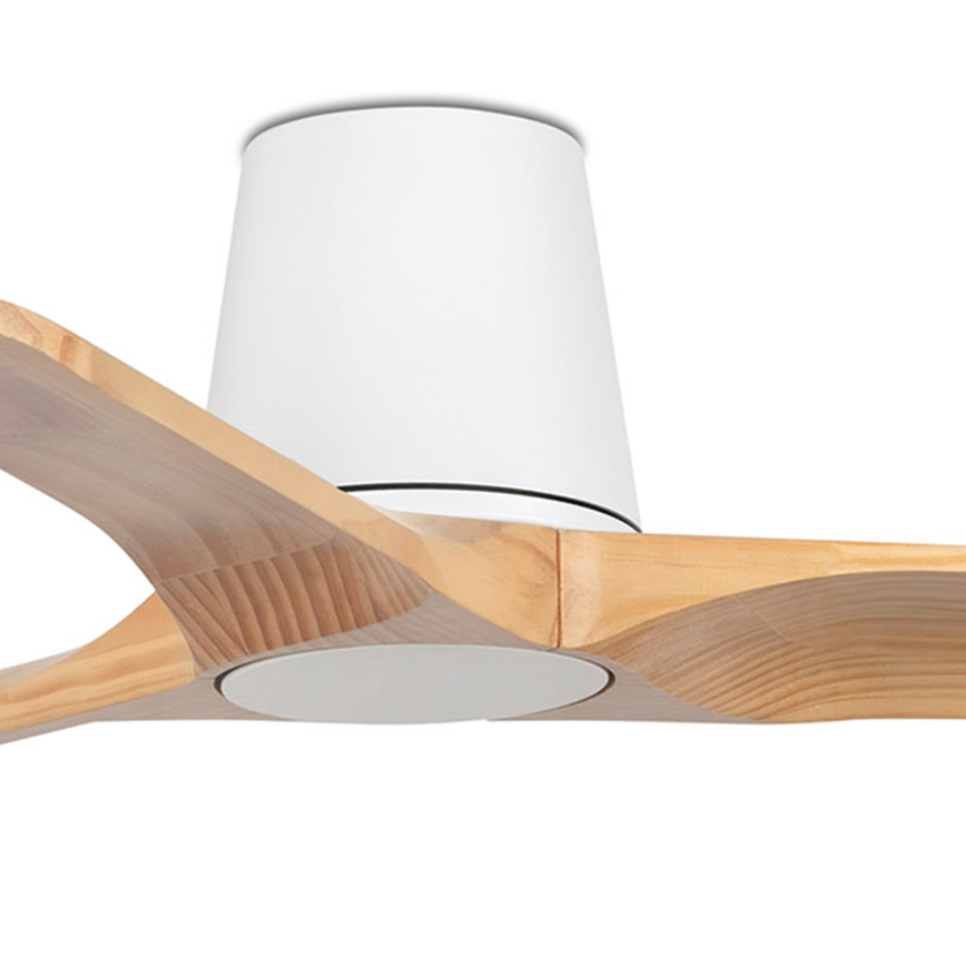 FARO 33836 - Griestu ventilators HEYWOOD TUB S priede/balta d. 90 cm + tālvadības pults