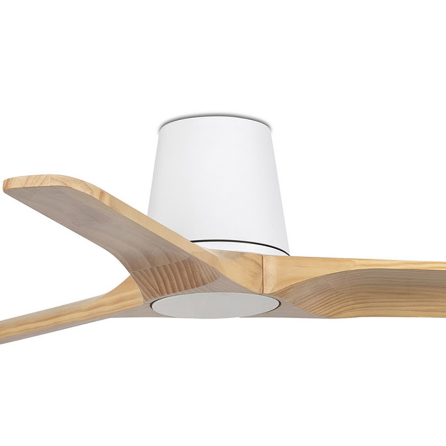 FARO 33836WT - Griestu ventilators HEYWOOD TUB S priede/balta d. 90 cm Wi-Fi Tuya + tālvadības pults