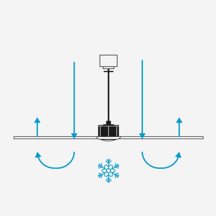 FARO 33837-1TW - LED Aptumšojams griestu ventilators HEYWOOD TUB S LED/10W/230V 2700/4000/6000K priede/melna d. 90 cm + tālvadības pults