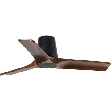 FARO 33837WT - Griestu ventilators HEYWOOD TUB S priede/melna d. 90 cm Wi-Fi Tuya + tālvadības pults