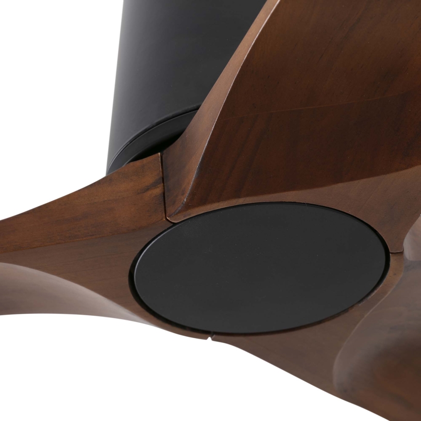 FARO 33837WT - Griestu ventilators HEYWOOD TUB S priede/melna d. 90 cm Wi-Fi Tuya + tālvadības pults