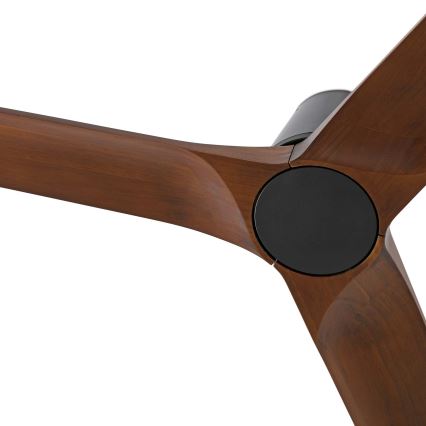 FARO 33837WT - Griestu ventilators HEYWOOD TUB S priede/melna d. 90 cm Wi-Fi Tuya + tālvadības pults