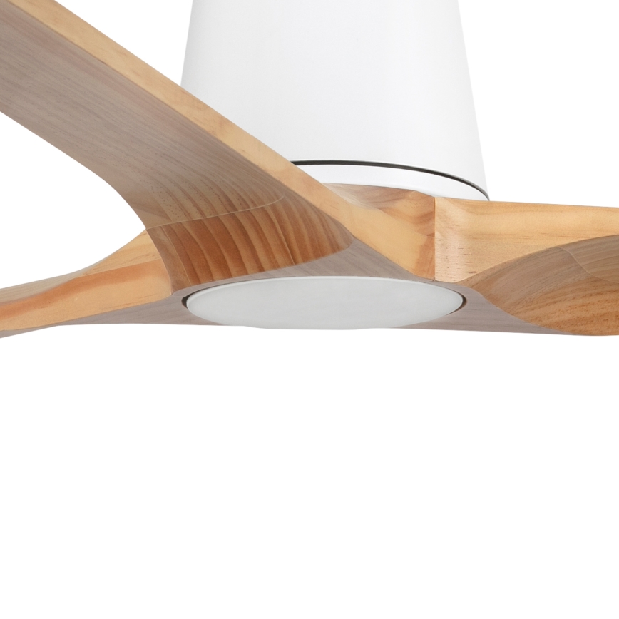 FARO 33838 - Griestu ventilators HEYWOOD TUB L priede/balta d. 132 cm + tālvadības pults