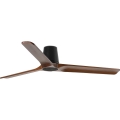 FARO 33839WT - Griestu ventilators HEYWOOD TUB L priede/melna d. 132 cm Wi-Fi Tuya + tālvadības pults