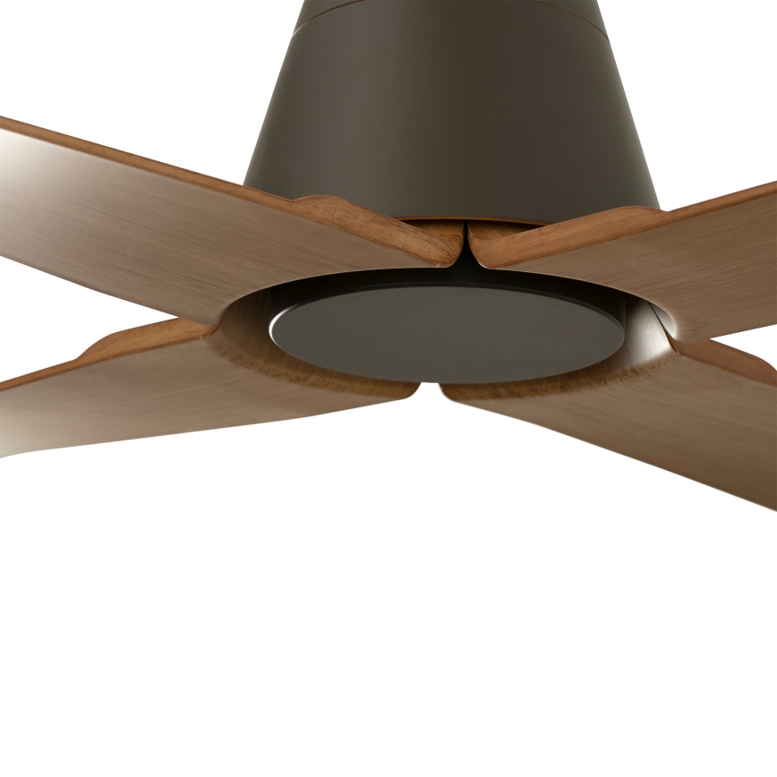 FARO 34106- Griestu ventilators TYPHOON M brown d. 130 cm IP44 + tālvadības pults