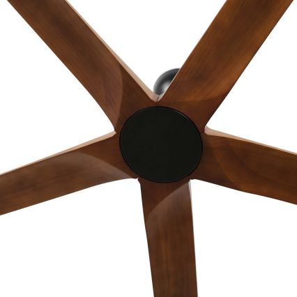 FARO 34190WT - Griestu ventilators BIGWOOD XL priede/melna d. 200 cm Wi-Fi Tuya + tālvadības pults