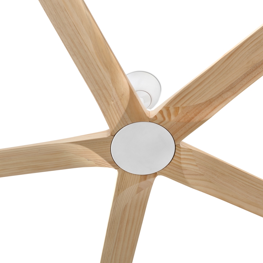 FARO 34191WT - Griestu ventilators BIGWOOD XL priede/balta d. 200 cm Wi-Fi Tuya + tālvadības pults