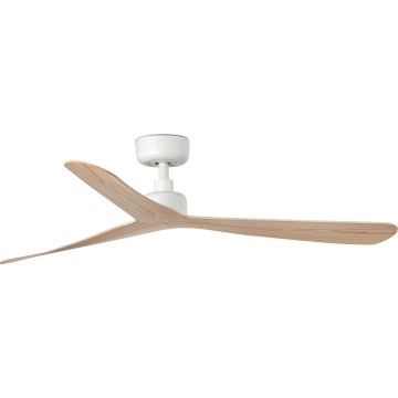 FARO 34195 - Griestu ventilators ROCKER M Ø 132 cm bēšs/balts + ar tālvadības pulti