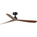 FARO 34197WT - griestu ventilators ROCKER M Ø 132 cm, brūns/melns, Wi‑Fi Tuya + tālvadības pults