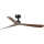 FARO 34197WT - griestu ventilators ROCKER M Ø 132 cm, brūns/melns, Wi‑Fi Tuya + tālvadības pults