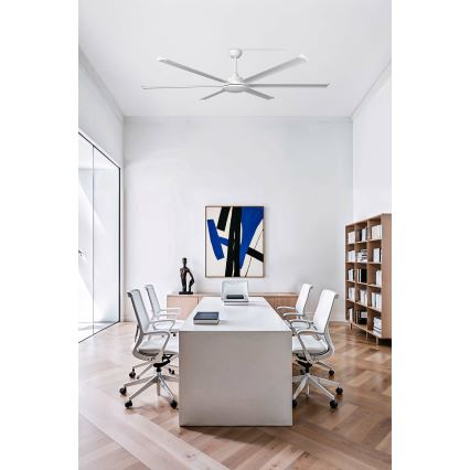 FARO 34202-130 - LED Griestu ventilators ROTTERDAM XL LED/32W/230V balta d. 200 cm + tālvadības pults