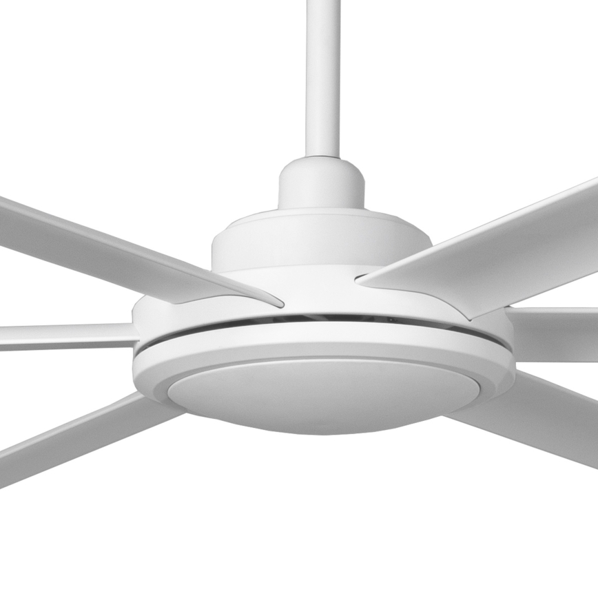 FARO 34202 - Griestu ventilators ROTTERDAM XL balta d. 200 cm + tālvadības pults