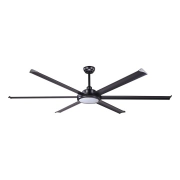 FARO 34203-130 - LED Griestu ventilators ROTTERDAM XL LED/32W/230V melna d. 200 cm + tālvadības pults