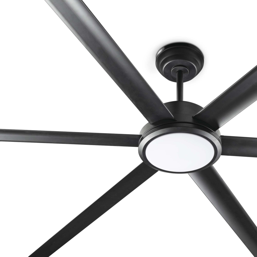 FARO 34203-130 - LED Griestu ventilators ROTTERDAM XL LED/32W/230V melna d. 200 cm + tālvadības pults