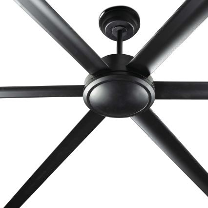 FARO 34203 - Griestu ventilators ROTTERDAM XL melna d. 200 cm + tālvadības pults