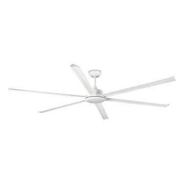 FARO 34206-130 - LED Aptumšojams griestu ventilators ROTTERDAM XXL LED/32W/230V balta d. 250 cm + tālvadības pults