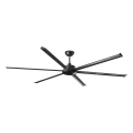 FARO 34207 - Griestu ventilators ROTTERDAM XXL melna d. 250 cm + tālvadības pults
