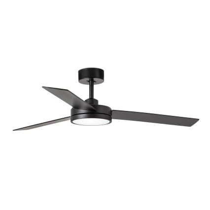 FARO 34261 - LED Griestu ventilators BARTH LED/24W/230V melna + tālvadības pults