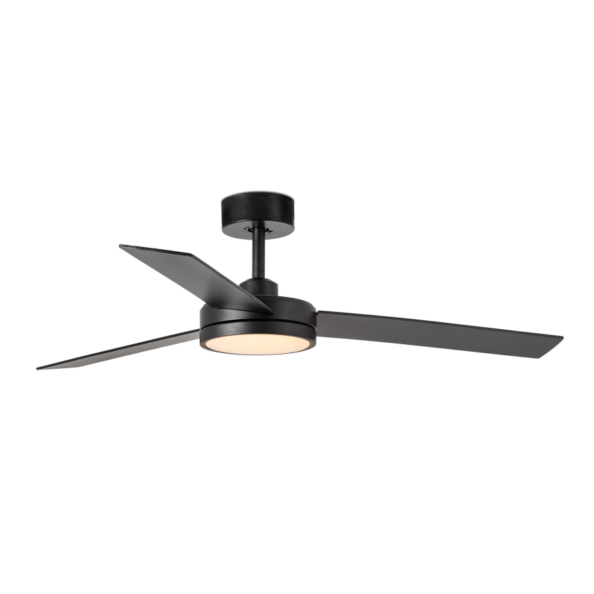 FARO 34261 - LED Griestu ventilators BARTH LED/24W/230V melna + tālvadības pults
