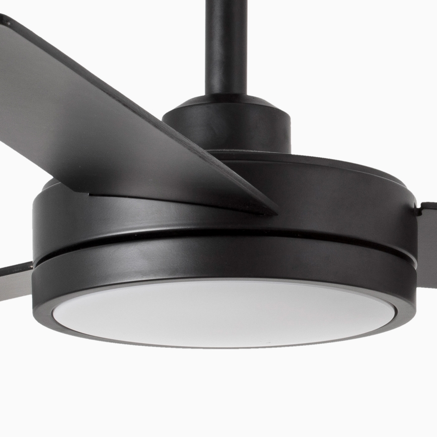 FARO 34261 - LED Griestu ventilators BARTH LED/24W/230V melna + tālvadības pults