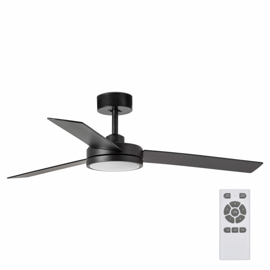 FARO 34261 - LED Griestu ventilators BARTH LED/24W/230V melna + tālvadības pults
