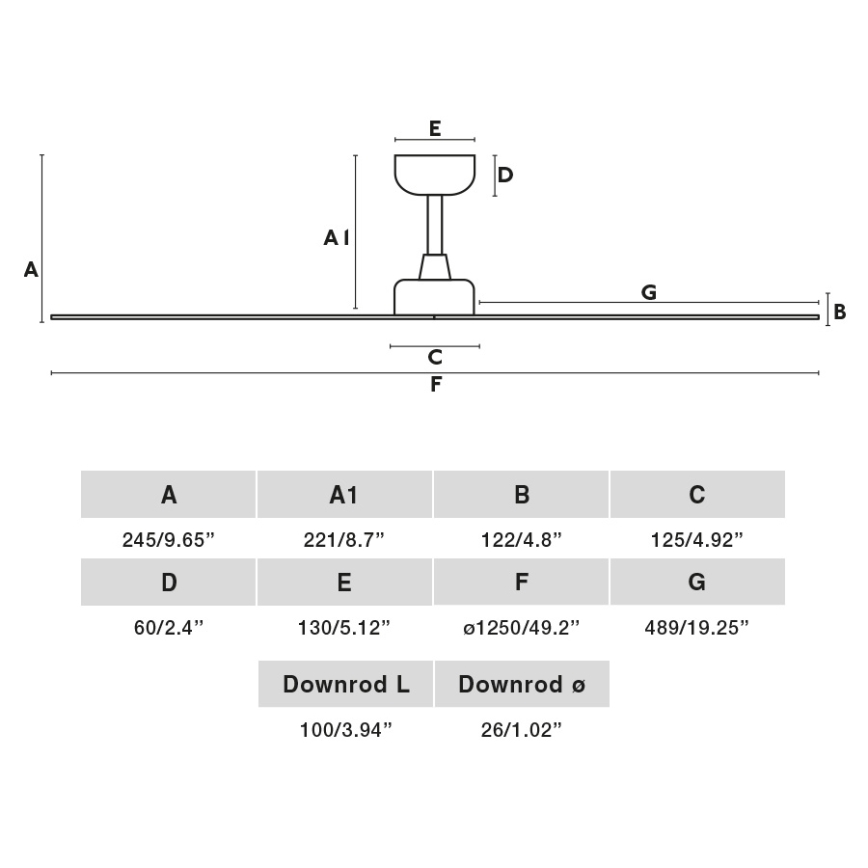 FARO 34274 - Griestu ventilators MARINE M balta d. 125 cm IP44 + tālvadības pults