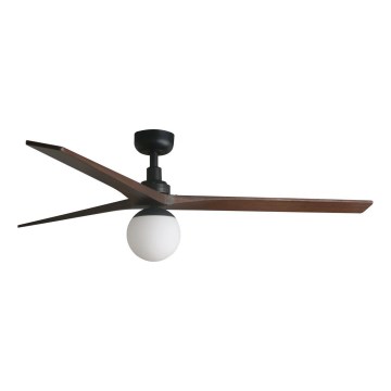 FARO 34276WT-11L - Griestu ventilators KLIM L 1xE27/15W/230V koks/melna d. 150 cm Wi-Fi Tuya + tālvadības pults