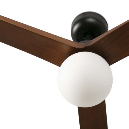 FARO 34276WT-11L - Griestu ventilators KLIM L 1xE27/15W/230V koks/melna d. 150 cm Wi-Fi Tuya + tālvadības pults