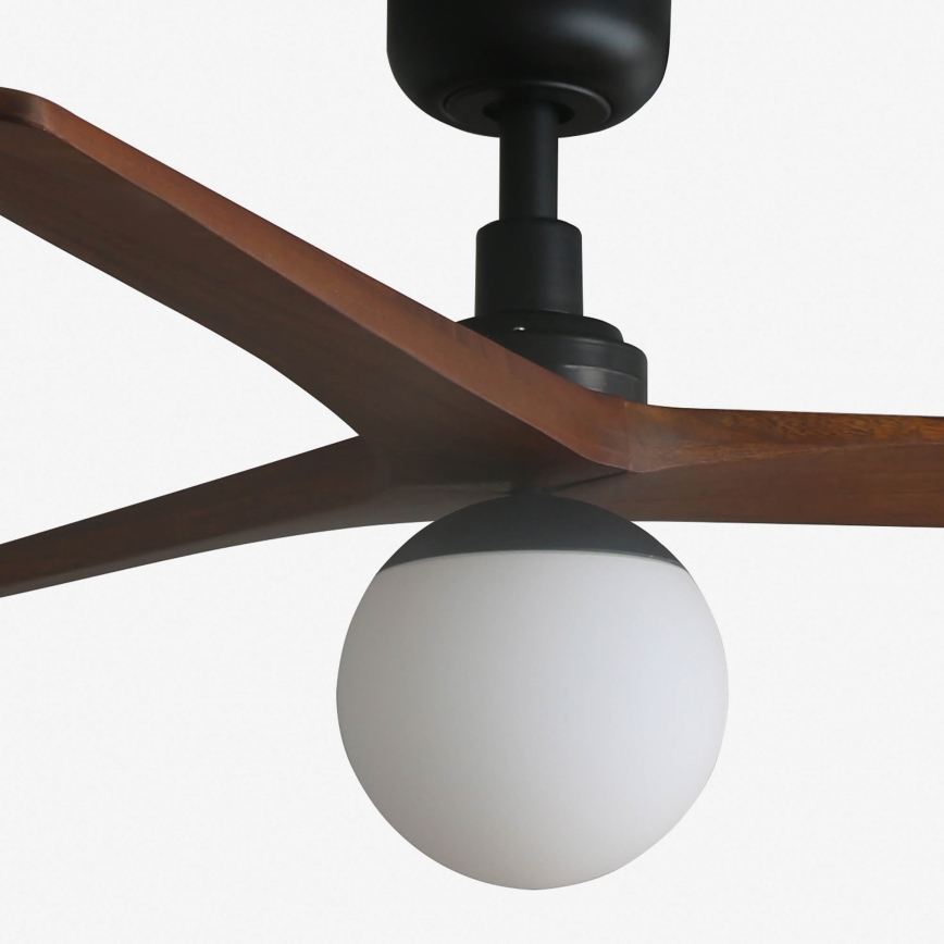 FARO 34277-11L - Griestu ventilators KLIM M 1xE27/15W/230V koks/melna d. 125 cm + tālvadības pults