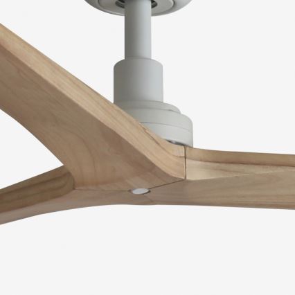 FARO 34280 - Griestu ventilators KLIM M brūna/balta d. 125 cm + tālvadības pults