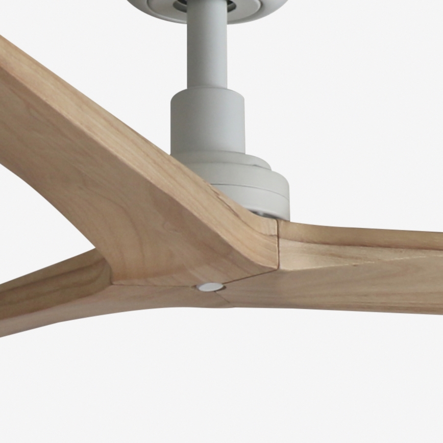FARO 34280 - Griestu ventilators KLIM M brūna/balta d. 125 cm + tālvadības pults