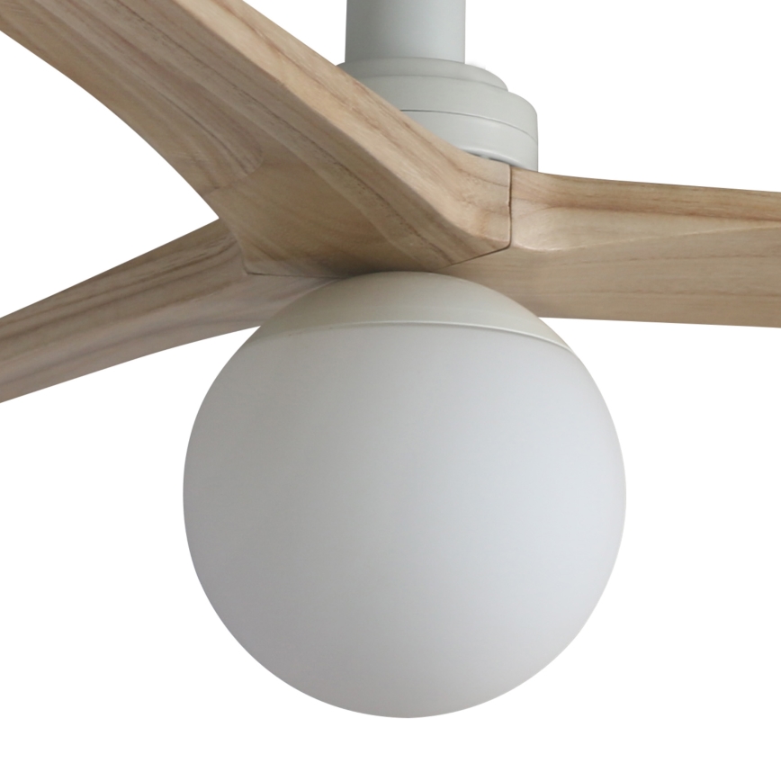 FARO 34281-11L - Griestu ventilators KLIM S 1xE27/15W/230V koks/balta d. 92,5 cm + tālvadības pults