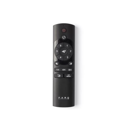 FARO 34282WT-11L - Griestu ventilators KLIM L 1xE27/15W/230V koks/melna d. 150 cm Wi-Fi Tuya + tālvadības pults