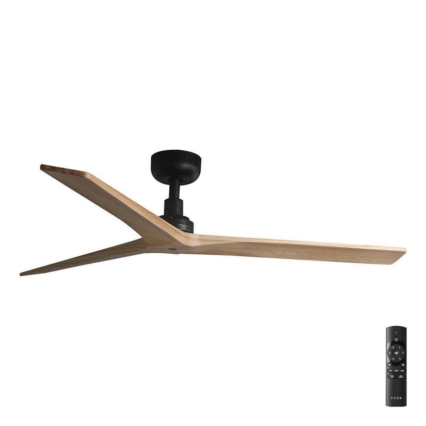 FARO 34283 - Griestu ventilators KLIM M priede/melna d. 125 cm + tālvadības pults