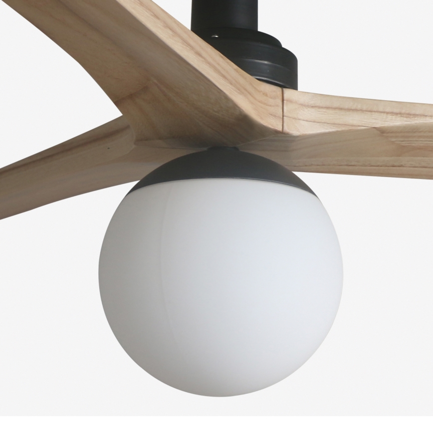 FARO 34284WT-11L - Griestu ventilators KLIM S 1xE27/15W/230V priede/melna d. 92,5 cm Wi-Fi Tuya + tālvadības pults