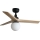 FARO 34284WT-11L - Griestu ventilators KLIM S 1xE27/15W/230V priede/ melns Ø 92,5 cm Wi-Fi Tuya + tālvadība