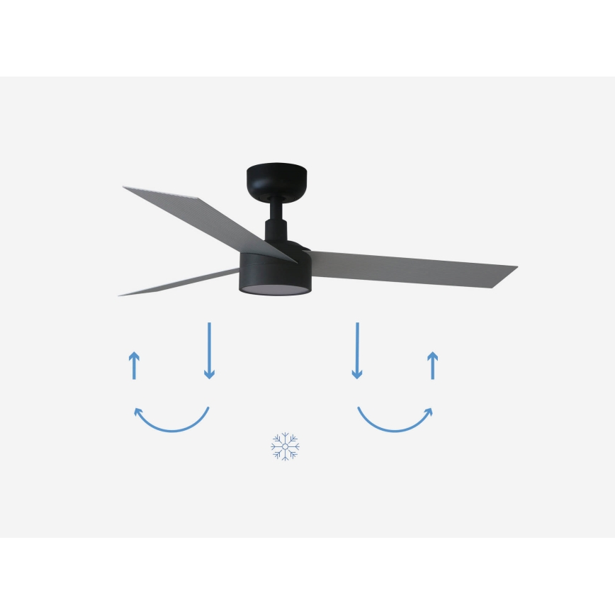 FARO 34285-1TW - LED Aptumšojams griestu ventilators CRUISER S LED/18W/230V 2700/4000/6500K d. 106 cm + tālvadības pults