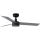 FARO 34285WT1S - LED ar regulējamu spilgtumu griestu ventilators CRUISER S, LED 18W, 230V, 2700/3000/4000K, Ø 106 cm, pelēks/melns, Wi‑Fi Tuya + tālvadības pults
