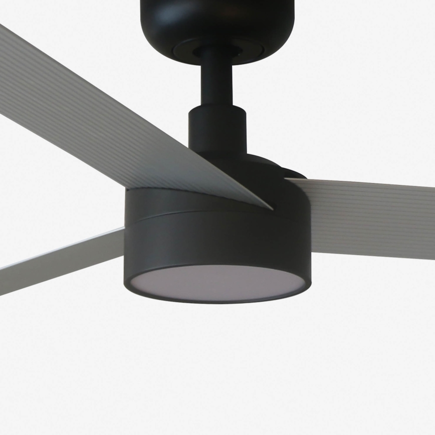 FARO 34286-1TW - LED Aptumšojams griestu ventilators CRUISER L LED/18W/230V 2700/4000/6500K d. 132 cm melna/pelēka + tālvadības pults