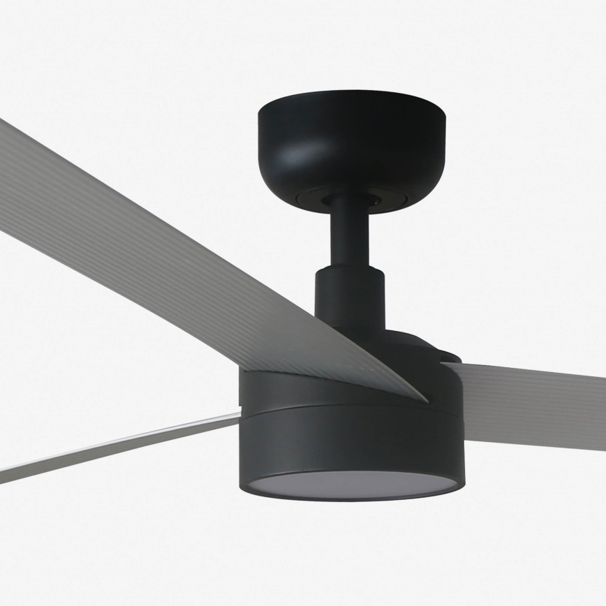 FARO 34287-1TW - LED Aptumšojams griestu ventilators CRUISER XL LED/18W/230V 2700/4000/6500K d. 160 cm melna/pelēka + tālvadības pults