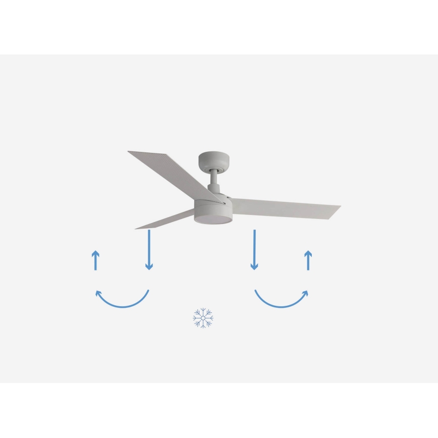 FARO 34288-1TW - LED dimējams ventilators CRUISER ar integrētu LED, 20 W, 230 V, Ø 106 cm, 2700/3000/4000 K + tālvadības pults