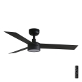 FARO 34289-1TW - LED aptumšojams griestu ventilators CRUISER ar LED/18W/230V 2700/3000/4000K diam. 106 cm melns + tālvadības pults