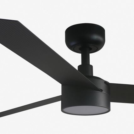 FARO 34291-1TW - LED aptumšojams griestu ventilators CRUISER LED/20W/230V 2700/3000/4000K diam. 132 cm melns + tālvadības pults