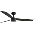 FARO 34291WT1S - dimmējams LED griestu ventilators CRUISER L LED/18W/230V 2700/3000/4000K Ø 132 cm melns Wi-Fi Tuya + tālvadības pults