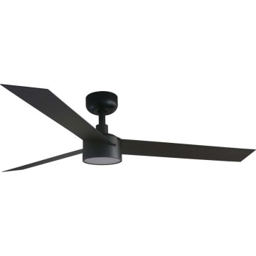FARO 34291WT1S - dimmējams LED griestu ventilators CRUISER L LED/18W/230V 2700/3000/4000K Ø 132 cm melns Wi-Fi Tuya + tālvadības pults